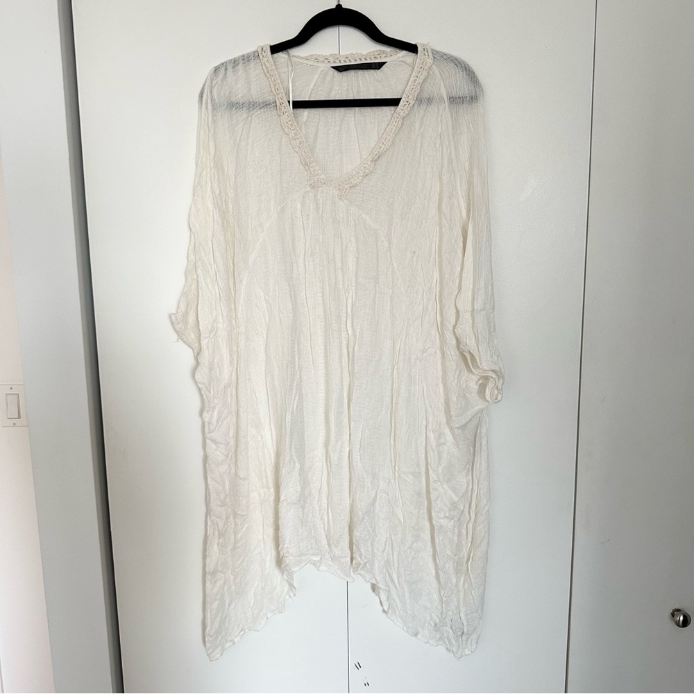 Zara Tunic Coverup - White
